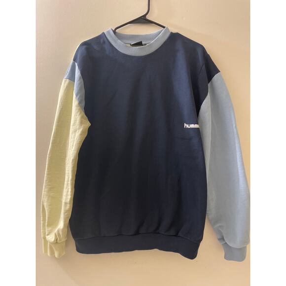Hummel Size Small Crew Neck Sweatshirt Color Block - Picture 1 of 7